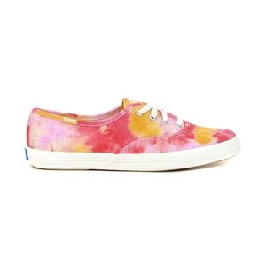 Keds Tie-Dye Pink and Orange Canvas Sneakers
